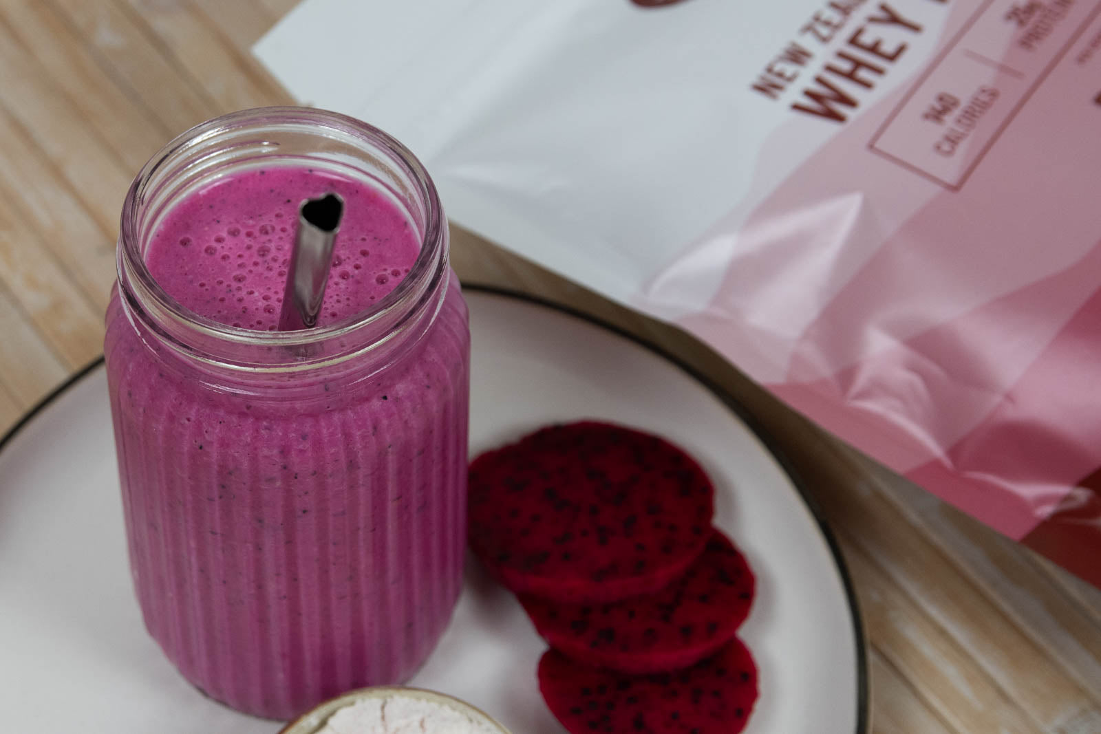 Dragon fruit protein smoothie – TAHA Health & Nutrition