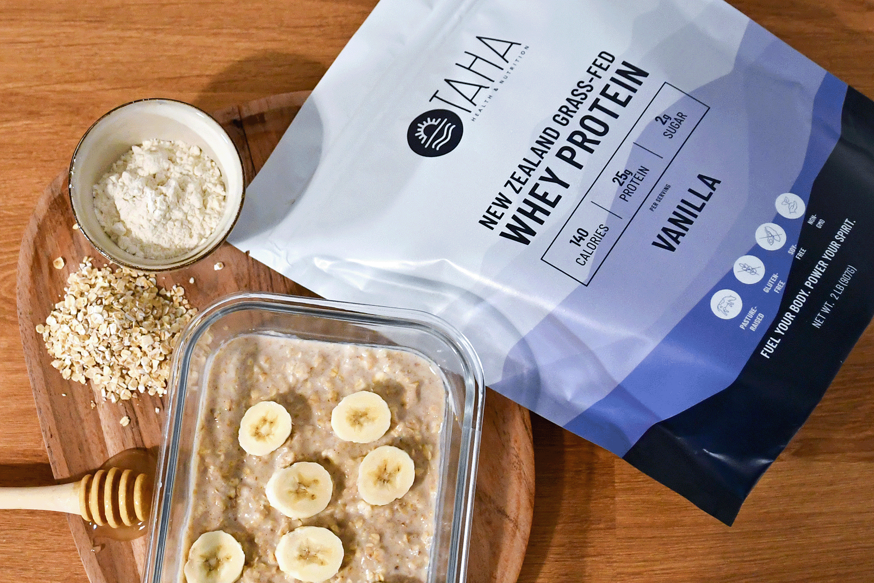 Protein overnight oats – TAHA Health & Nutrition
